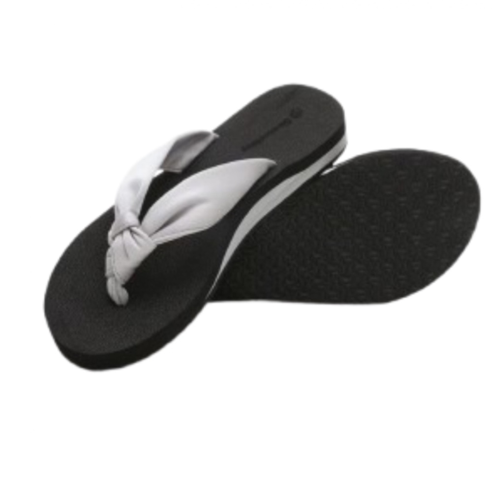 Women’s Stretch Fabric Strap Non-Slip Flip Flops with Arch Support